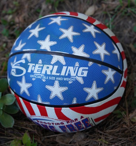 Sterling Basketball USA Stars Streifen Flagge DRUG FREE AMERICA Elks Hoop Shoot - Bild 2 von 6