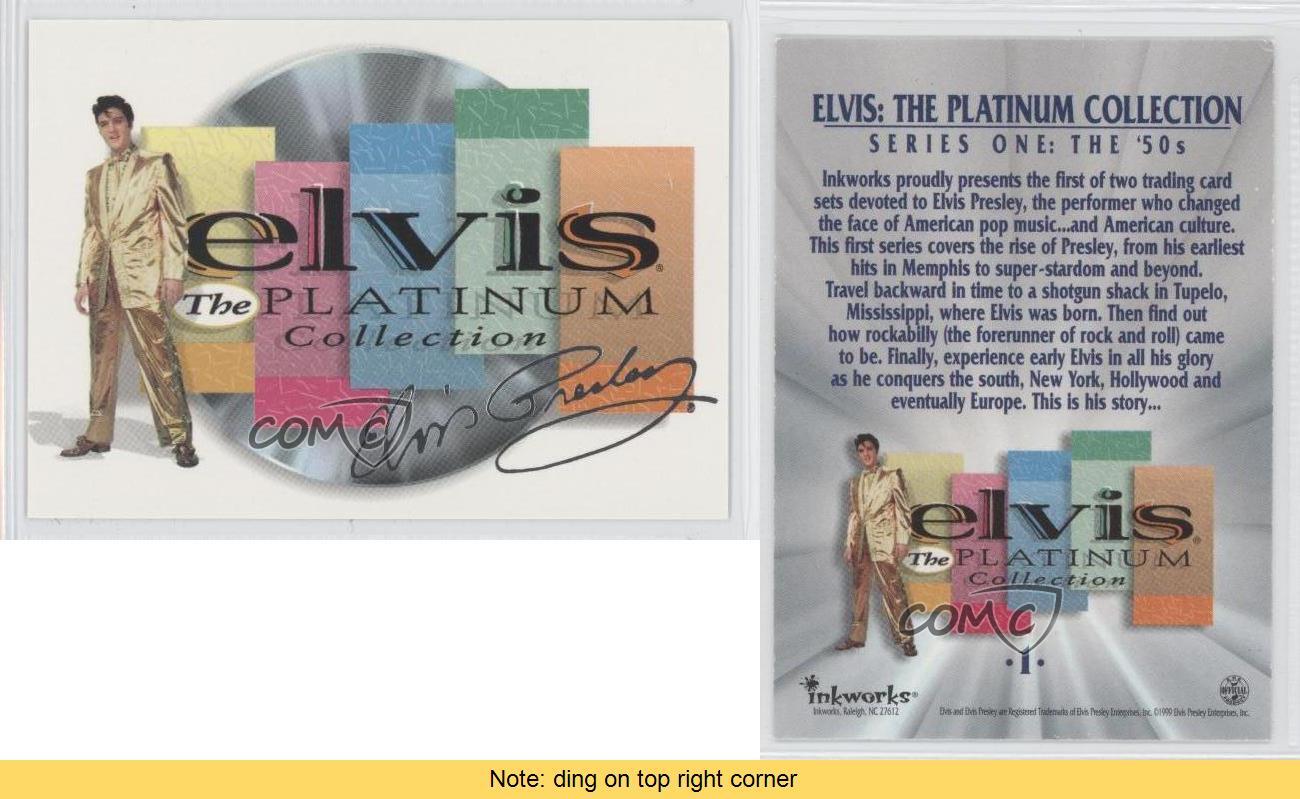 1999 Inkworks Elvis: The Platinum Collection Elvis Presley Title Card READ 0q4 - Picture 3 of 3
