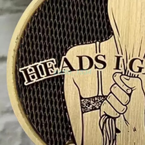UP 10PCS NEW Funny Heads and Tails Coins,Heads I Get Tail Double Side Coin - Picture 2 of 7