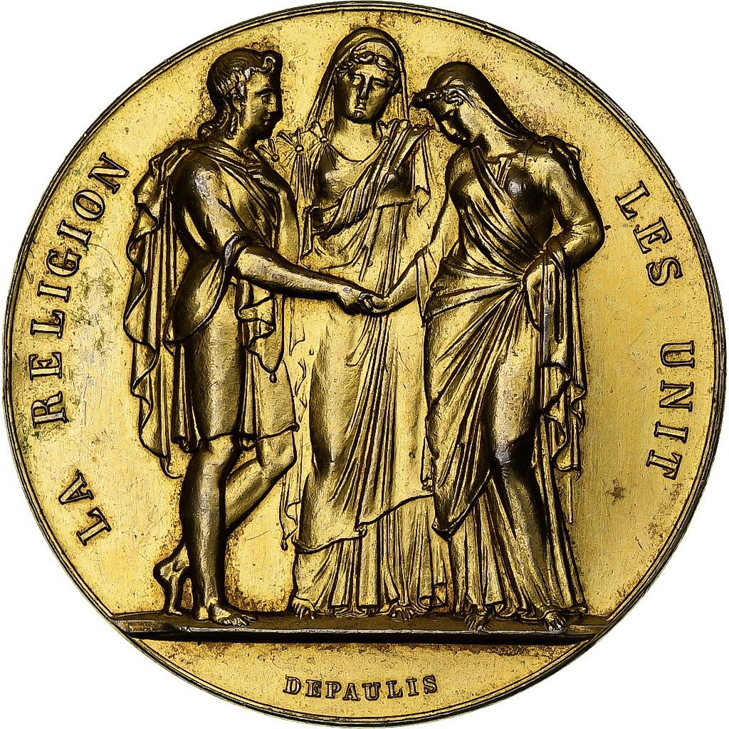1280293] France, Medal, Mariage, La Religion les Unit, 1902, MS(60-62),  Gold p | eBay UK