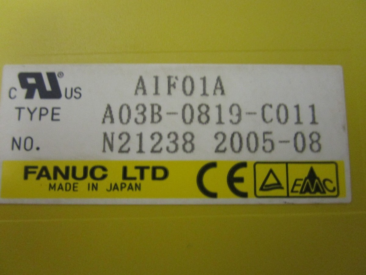 FANUC A03B-0819-C011 / A1F01A INTERFACE MODULE (MISSING FANUC A03B-0819-C011 / A1F01A INTERFACE MODULE (MISSING