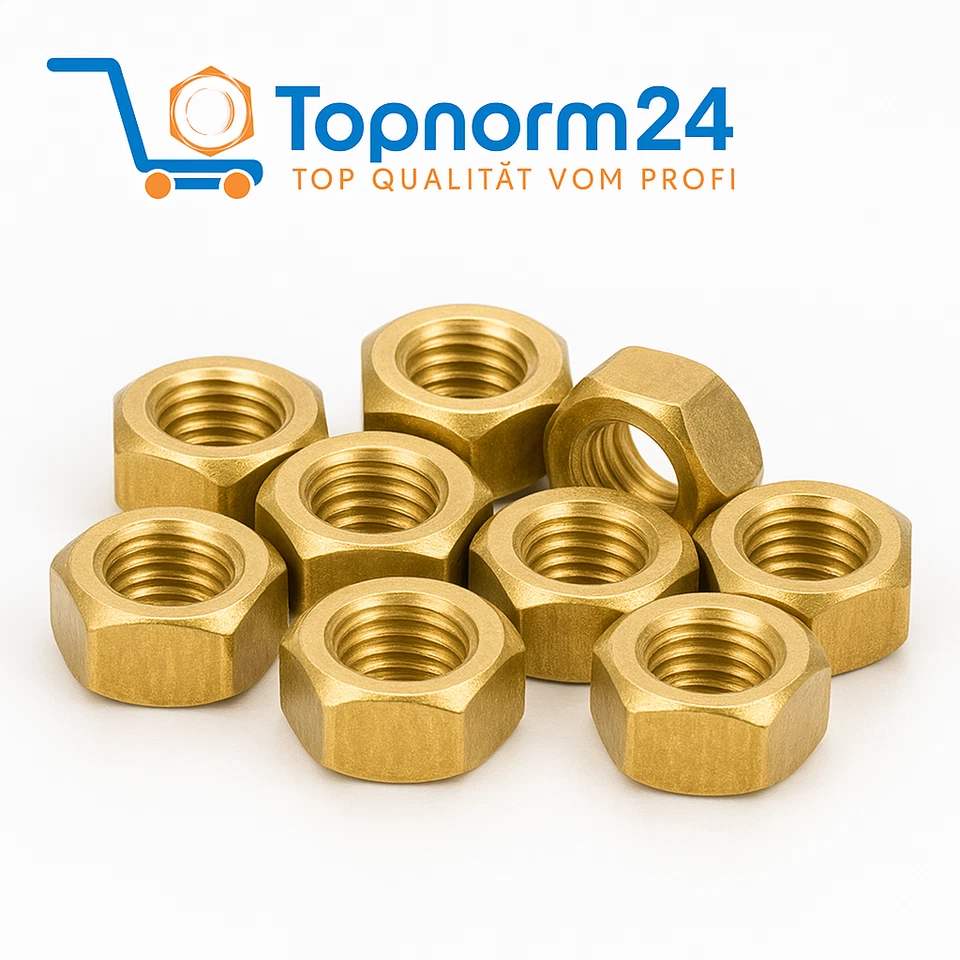 Sechskantmuttern Messing DIN 934 MS M2 M3 M4 M5 M6 M8 Muttern - Bild 2 von 2