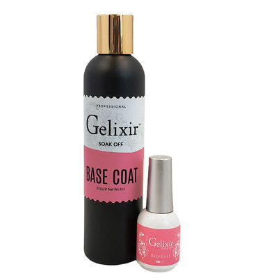 Gelixir - Soak off Gel - (FOUNDATION) BASE COAT - Choose Bundle