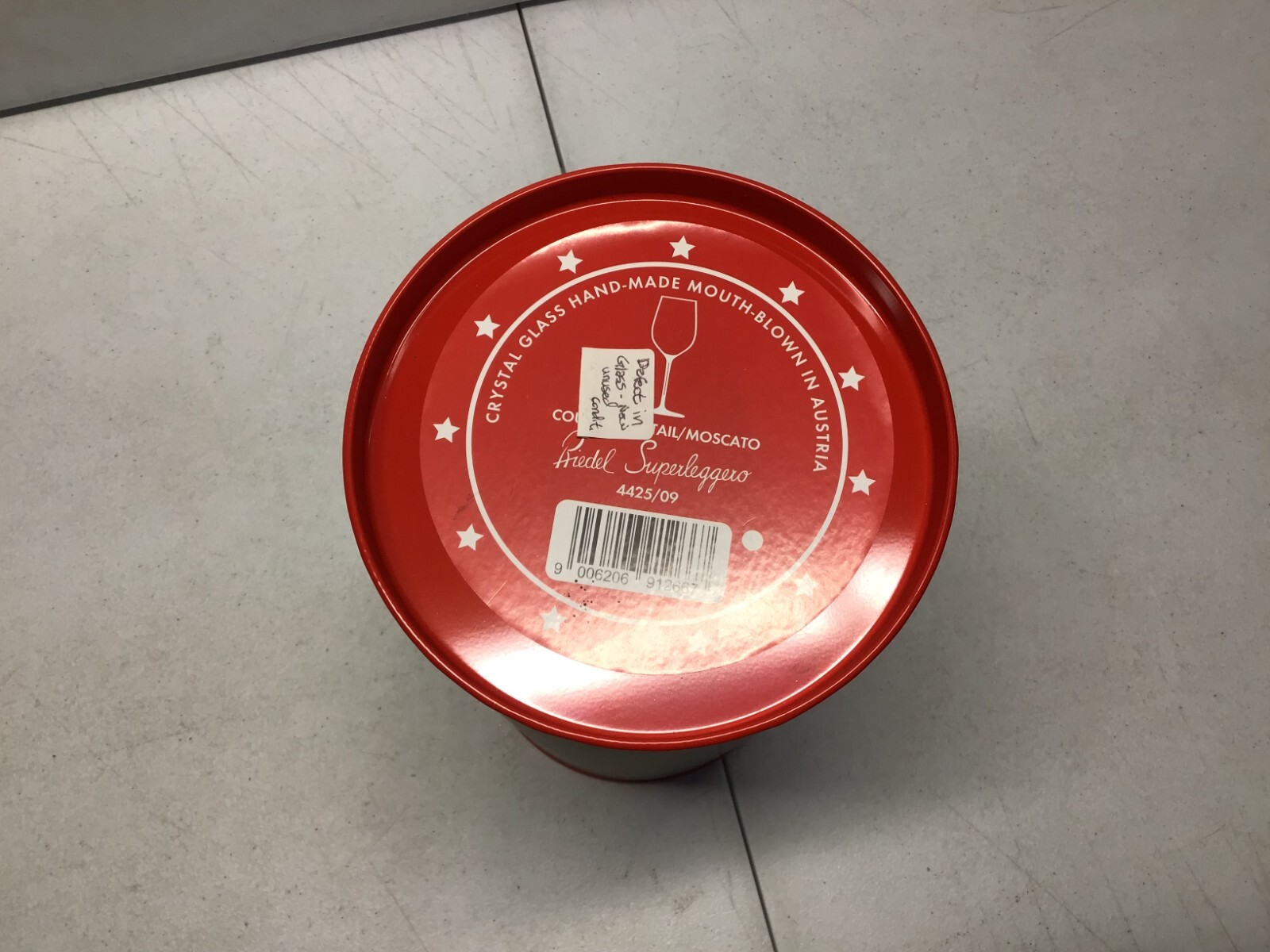 RIEDEL Veritas Coupe/Cocktail Glass DEFECT IN GLASS