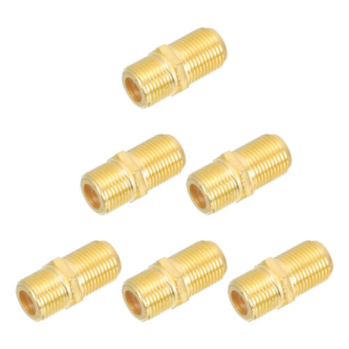  6 PCS TV Adapter Metal Socket Adapter Coaxial Cable Clutch For Coax Cable - Picture 1 of 12