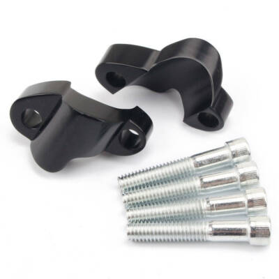 2X Schwarz Lenkererhöhung Lenker Risers Für Harley 48 XL1200X XL1200XS 2010-2019