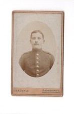 CDV Foto Soldat - Saarburg 1890er
