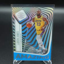 2020-21 PANINI ILLUSIONS LEBRON JAMES AMAZING SAPPHIRE CARD #12