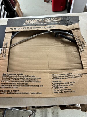 Quicksilver Throttle & Shift Cable 8m0082528/ 5'' Cable