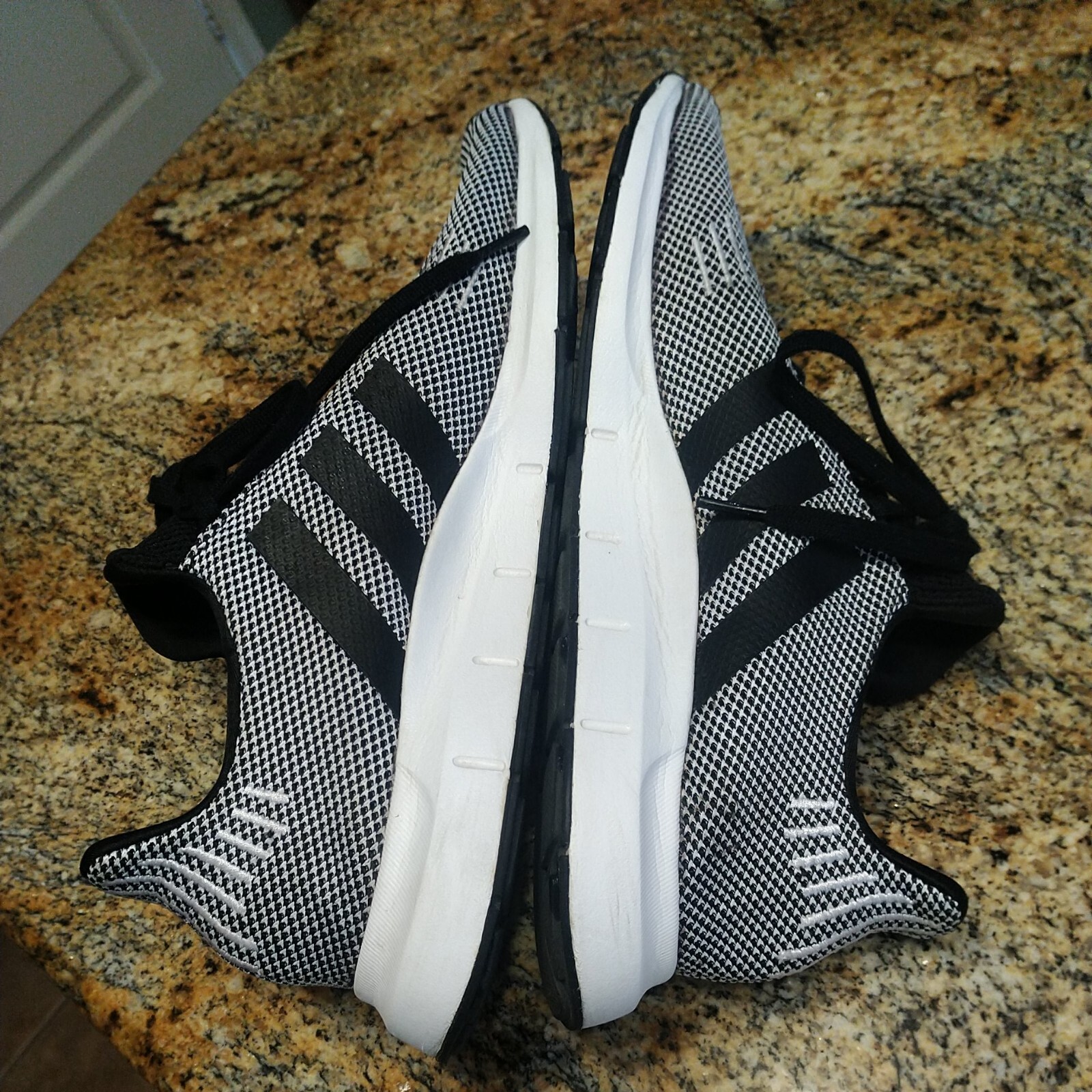 Size 13 - adidas Swift Run Core Black Cloud White for sale online  