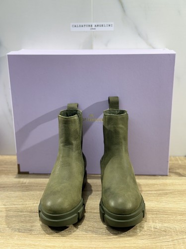 Copenhagen Chelsea Boot Combatir Mujer Piel Encerado Verderón Casual Bota 36 - Imagen 2 de 5