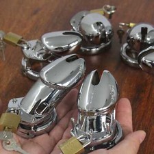 Stainless Steel Ring Male Chastity Cage Metal Chastity Lockable Cage Device BDSM