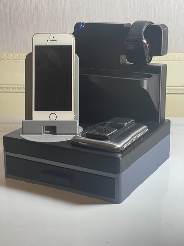 Phones - Nightstand Organizer with Drawer for Valuables for Men & Women. - Picture 5 of 5