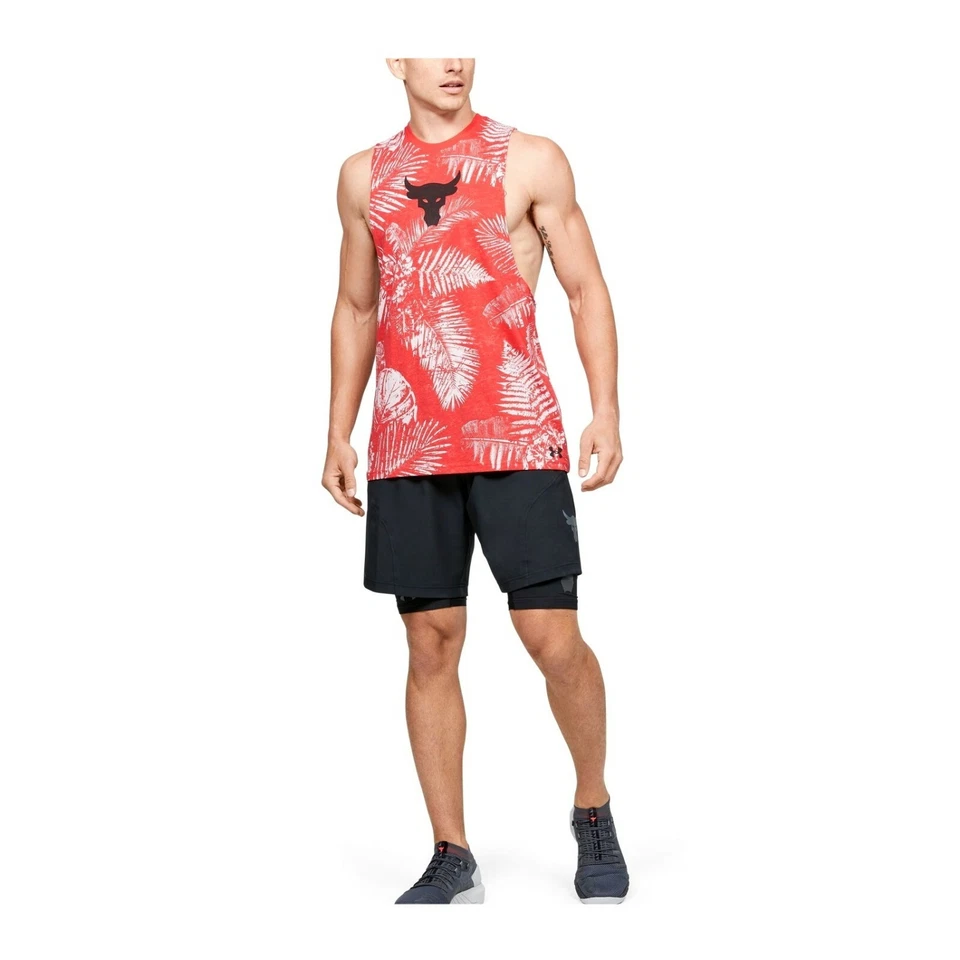 Мужская тренировочная футболка Under Armour Project Rock Aloha камуфляжный танк 1351590-608 - Изображение 4 из 4