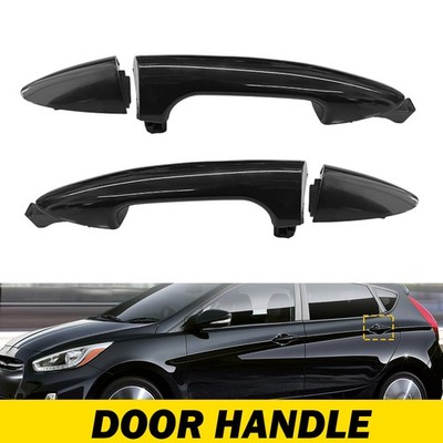 Pair Exterior Handle Door Rear Left&Right For 2017 Hyundai Accent Value Edition