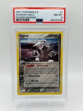 Pokemon 2007 EX Power Keepers Aggron Holo Rare 1/108 PSA 8 Graded on eBay