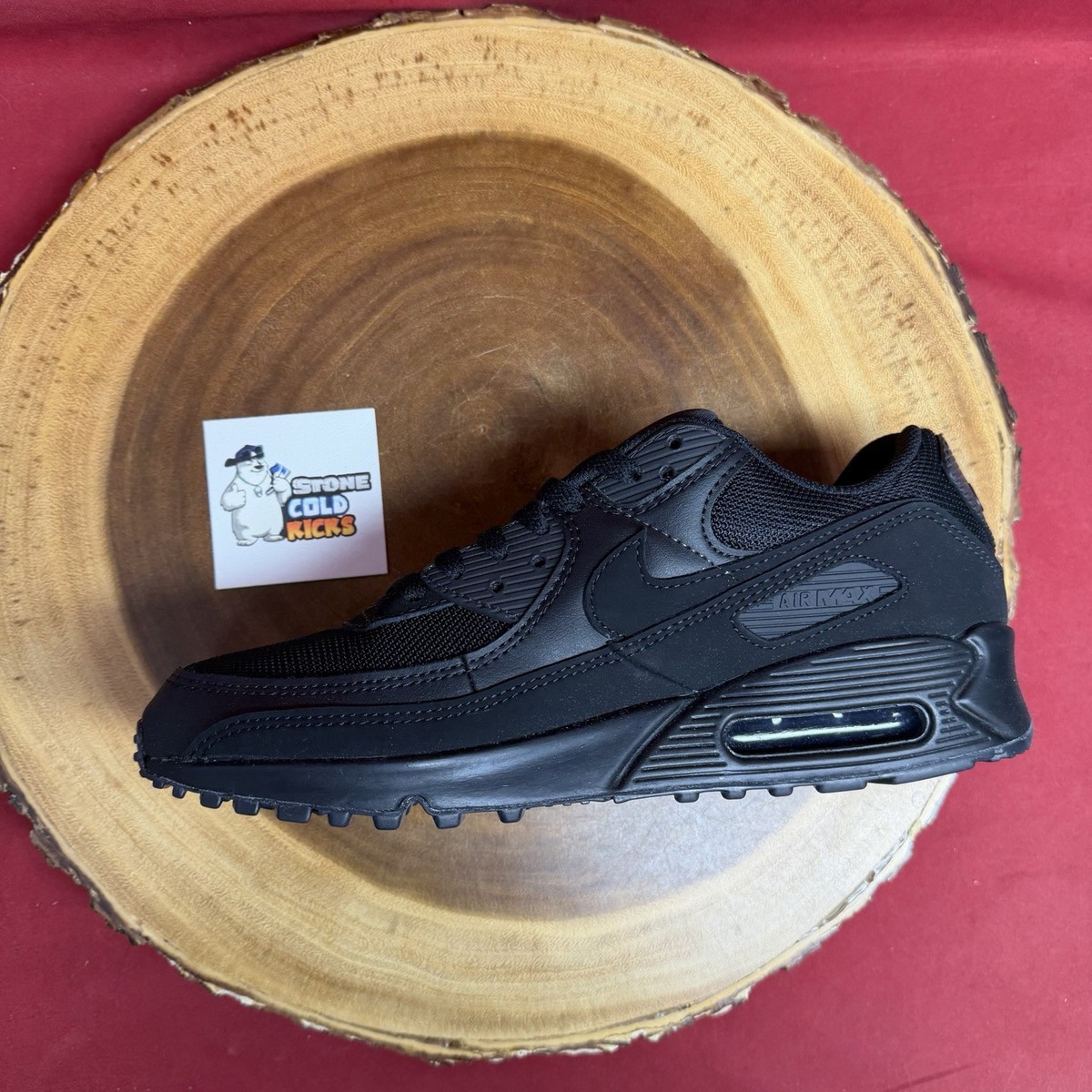 Nike Air Max 90 Recraft Triple Black CN8490-003 Size 9 Right 