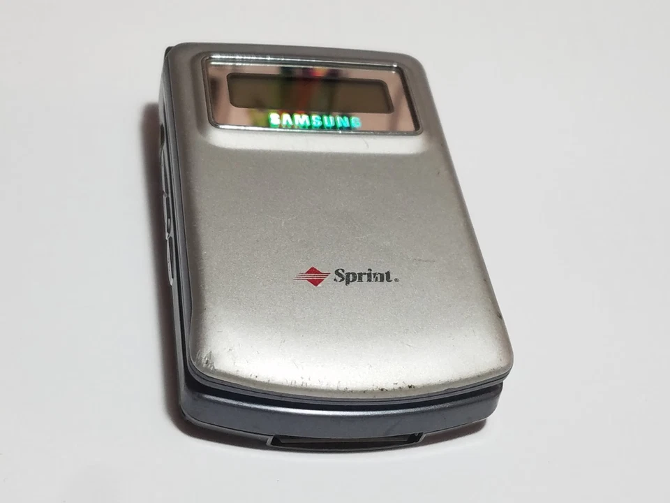 Raro De Colección Coleccionistas Sprint PCS Samsung SCH-i600 1ª PDA Conjunto de Película Abatible Teléfono Foto 3 de 4