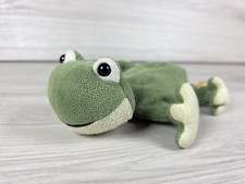 Vtg Steiff Plush Frog Green w Button Tag SU36