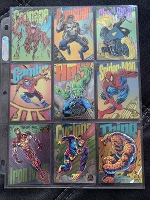 Marvel Universe 1994 Powerblast Set 9 Karten