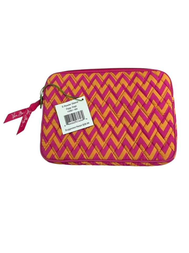 Nuevo VERA BRADLEY Tablet E-Reader Funda Estuche Cremallera Alrededor Nuevo con Etiquetas "Ziggy Zags" 9x7 Foto 2 de 4