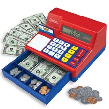 Learning Resources Pretend  Play Calculator Cash Register  Gift for Kids Ages