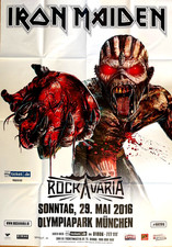 IRON MAIDEN  2016 MÜNCHEN - orig. Concert Poster -  Konzert Plakat - A0 F/U