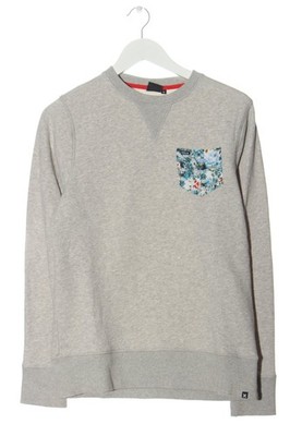 HURLEY Sweatshirt Damen Sweat Gr. DE 36 hellgrau Casual-Look