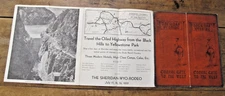 1935 SHERIDAN, WYOMING TRAVEL BROCHURE W/MAP & PICTURES