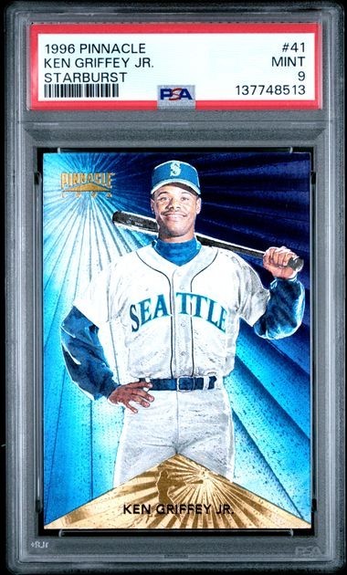 Ken Griffey Jr 1996 Pinnacle Starburst Parallel #41 PSA 9 Mint