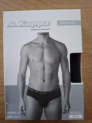 NEU UND OVP Kappa HERREN SLIP Gr.M Schwarz