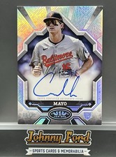 Coby Mayo 2025 Topps Tier One Break Out Silver Auto #09/10 Orioles #BOA-CMA