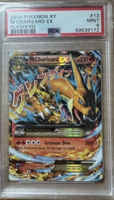 Pokemon 2014 Flashfire M Charizard EX (Y) 13/106 Full Art Holo PSA 9