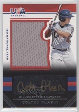 2017 USA Baseball Stars & Stripes Black Gold Jersey 21/88 Colton Olasin Auto 3d5