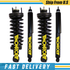 Monroe Kit For Lincoln Town Car Sedan Front Struts Coil Springs & Rear Shocks