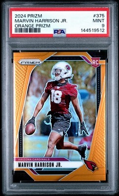 2024 Panini Prizm - Marvin Harrison Jr. Orange Prizm /249 (RC) Rookie PSA 9