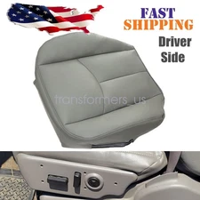 Driver Bottom Seat Cover With Cut Outs Gray Fits 03-06 Chevy Silverado Suburban