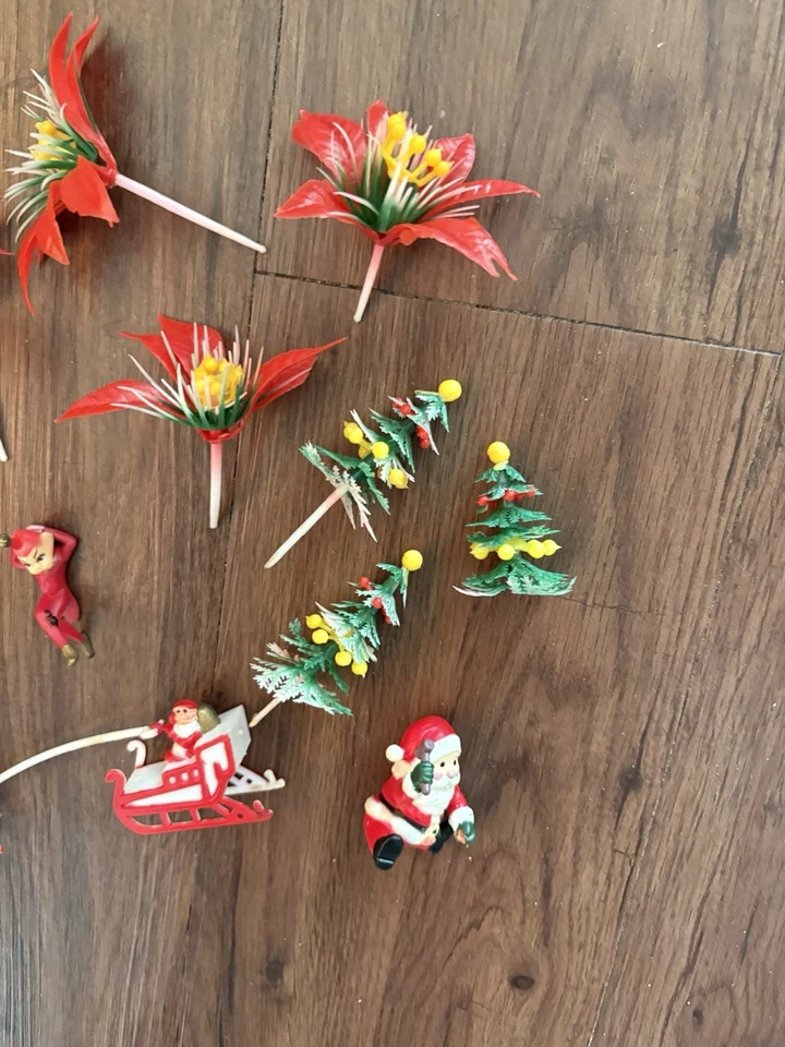 13 selecciones vintage de magdalenas navideñas rojas y verdes Foto 4 de 4