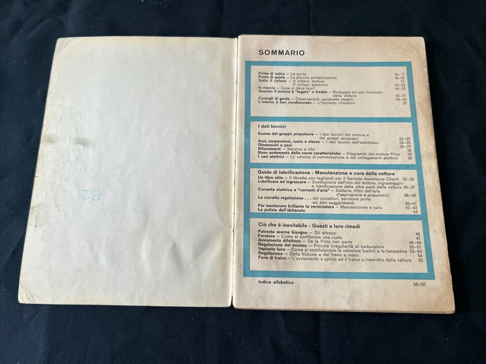 Libretto Uso e Manutenzione NSU PRINZ 4 - Ed. italiana - Immagine 3 di 4