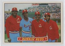 1984 Donruss David Green Willie McGee Ozzie Smith Lonnie Runnin' Reds HOF 3n4