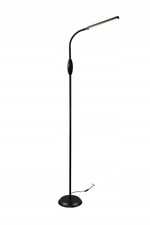 Floor Lamp Black LED Integrated 5w Dimmable Touch 145cm
