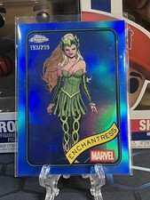 2025 Topps Chrome Marvel Blue Refractor 193/299 Enchantress #43