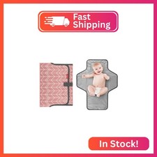 Babebay Waterproof Portable Diaper Changing Pad, Foldable Travel Changing Mat fo