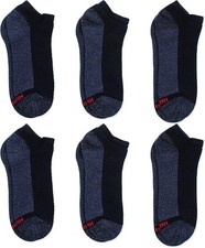 Hanes 6 Pack Max Cushion Low Cut Socks MC146