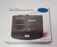 Suntone AM/FM LCD Clock Radio Model RR7000 Vintage 1997
