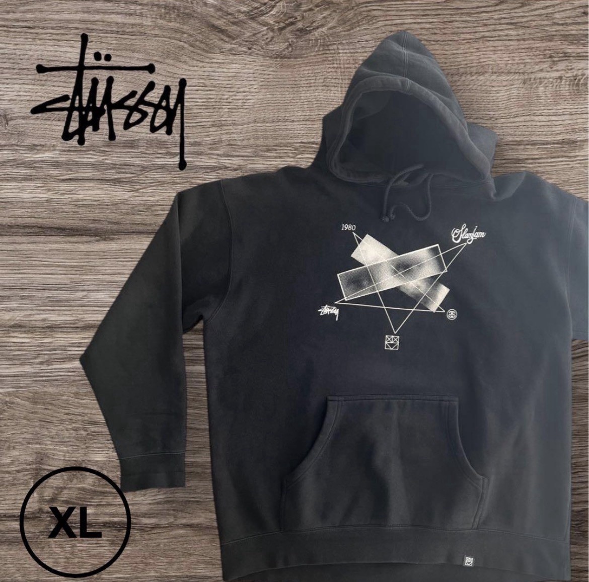 トップス Stussy X Slamjam Hoodie size M Stussy x Slam Jam Venus Hoodie XL Black 2015 Rare Back Print Made