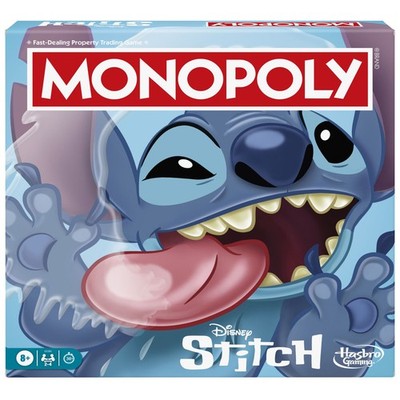 Disney Stitch Monopoly Brettspiel Hasbro Familienspaß 2 bis 4 Spieler ab 8 Jahren