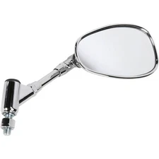 Emgo Universal Euro-Style Mirror With 6" Stem - Cat Eye - Chrome - Right |