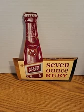 Vintage 1950s Schlitz Beer Ruby Red 7 oz Bottle Foil Sticker Milwaukee Brooklyn 