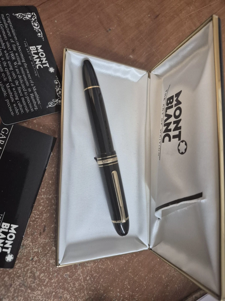 Gold, 14K Nib Fine (F) Nib Collectible Montblanc Fountain Pens for